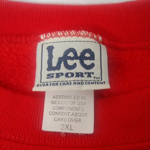 Vintage 90s University Of Nebraska Huskers Est 1869 90s Lee Men 2XL Sweatshirt - Picture 6 of 6